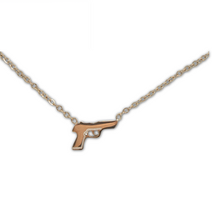 Polished Gun Necklace