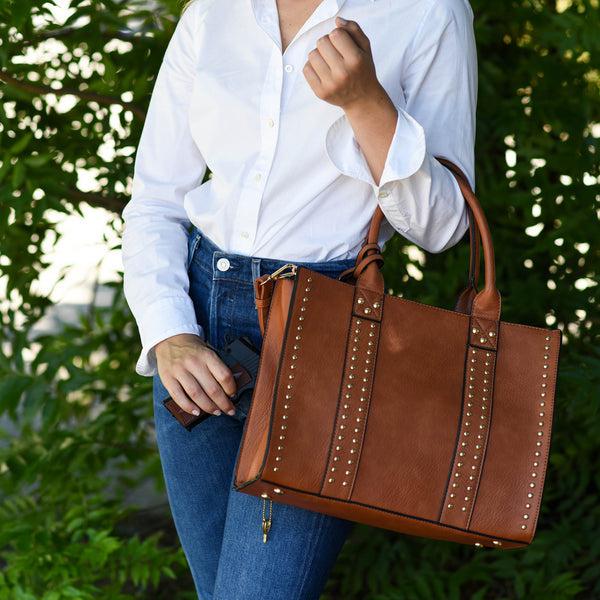 Kate Concealed-Carry Satchel with Coin Purse