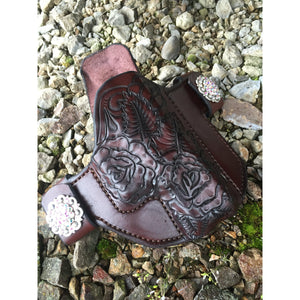 Floral Outside-the-Waistband Leather Holster