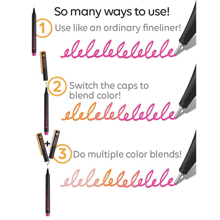 CHAMELEON FINELINERS 6PK : FLORAL COLOURS