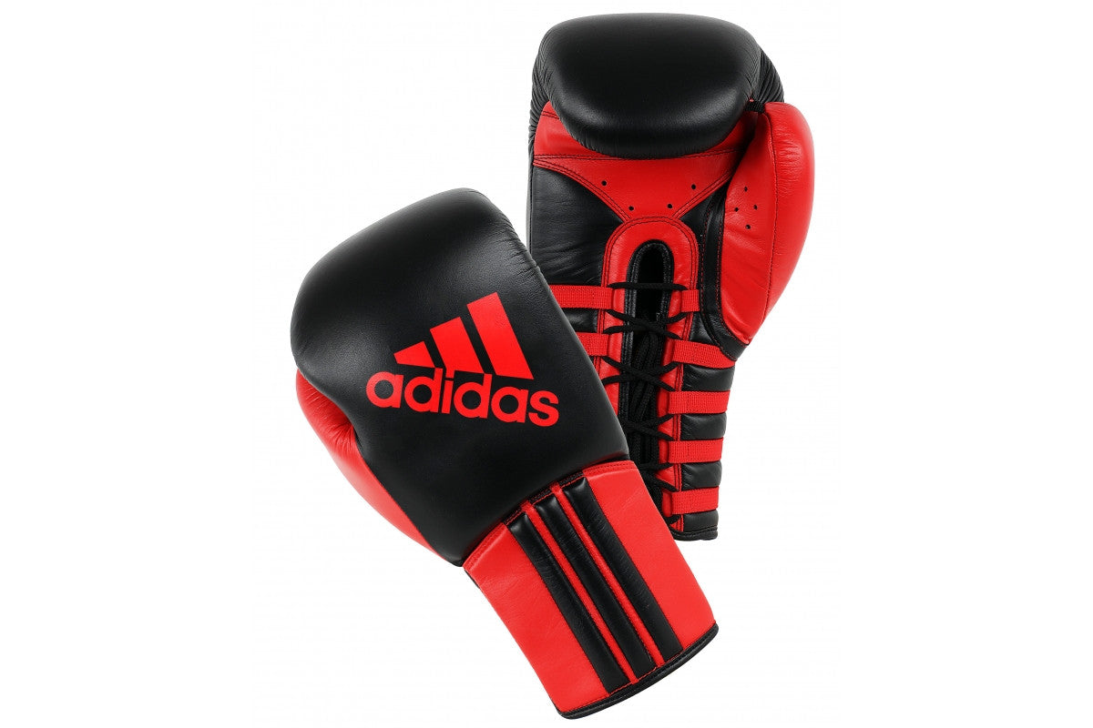 red adidas boxing gloves