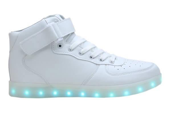 High Top™ LED Light Up Shoes for Kids - White