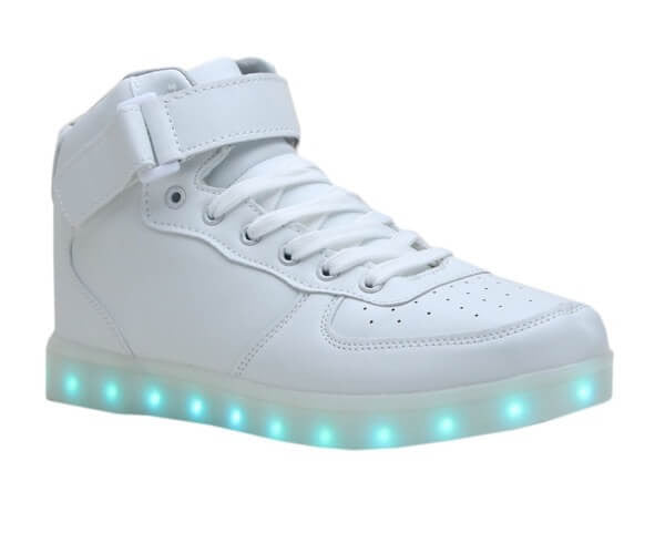 High Top™ LED Light Up Shoes for Women - White