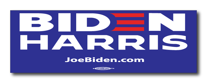 Joe Biden Kamala Harris Official 2020 President Campaign Bumper Sticker Blue 