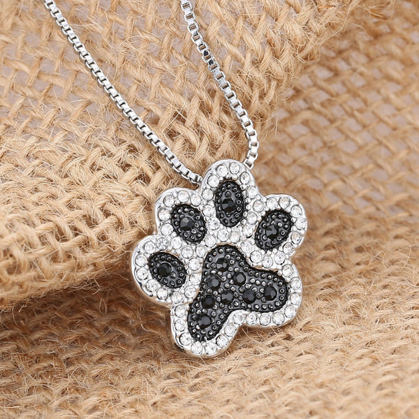 dog paw necklace charm