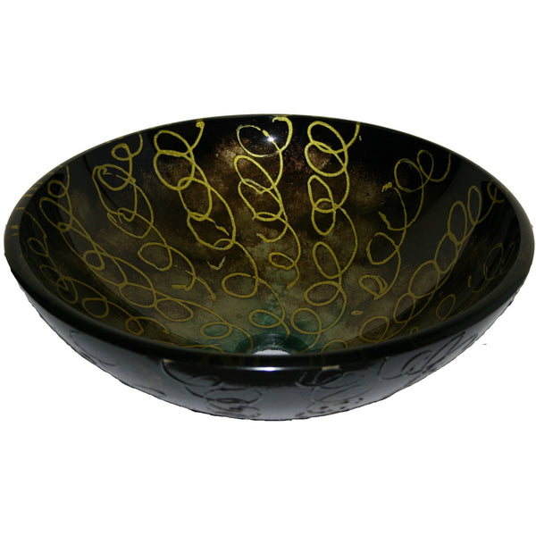 Legion Furniture Tempered Glass Vessel Sink Bowl Abstract Za 183 1