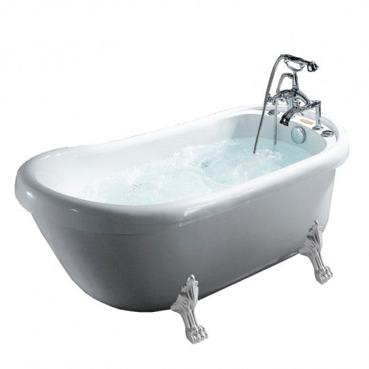 Mesa Malibu Bt 062 Freestanding Whirlpool Clawfoot Tub