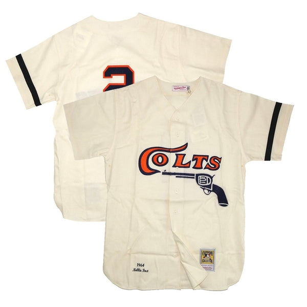 Houston Colt 45s White Button Down Baseball Jersey — BORIZ