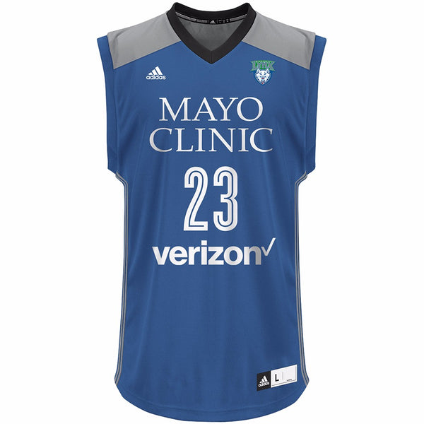 Maya Moore Adidas Minnesota Lynx Blue Away Replica Jersey Men's