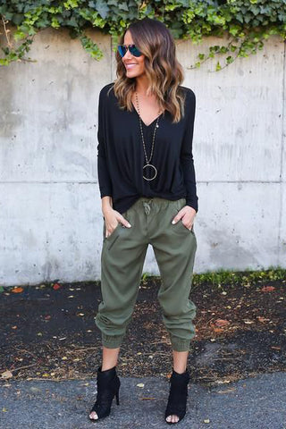 olive joggers