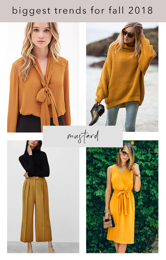 mustard colored styles