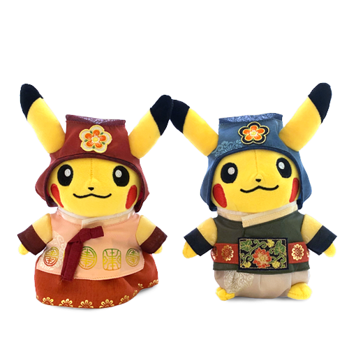 pikachu couple plush