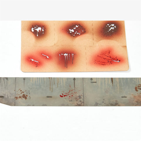 Assorted Splashes Effects Stencil For Model Weathering