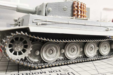 Enlaces de pista de Metal a escala 1/35 con pin de metal para Kit de modelo de tanque Tiger I alemán sx35020|Kits de construcción de maquetas|