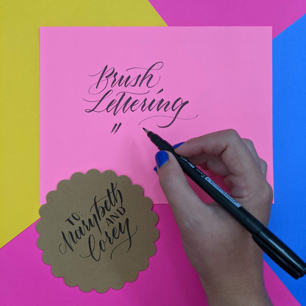 How To Create Calligraphy With Crayola Markers - Rayane Alvim - Hand  Lettering & Calligraphy