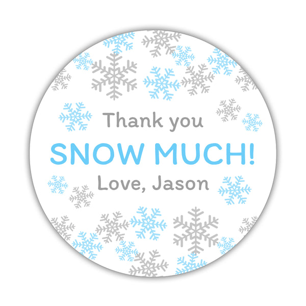 Thank You Snow Much For Coming Free Printable Tags
