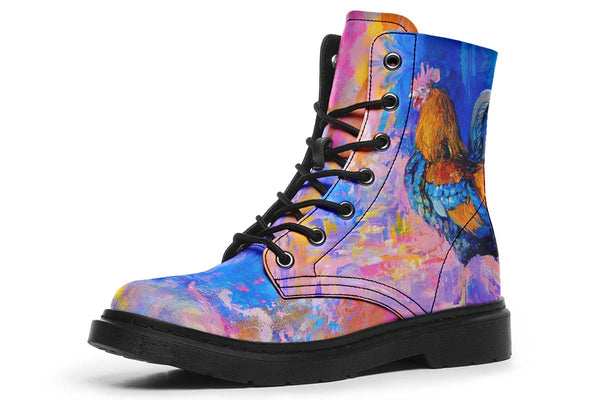 painting on boots