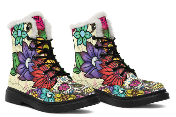 sugar skull boots