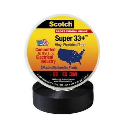 Kampioenschap Geschatte Wind Scotch Professional Super 33+ Vinyl Electrical Tape Black – Lowing Light &  Grip Online