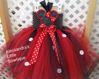 minnie mouse red and black dress