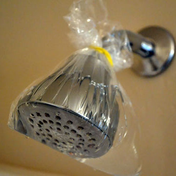 How To remove hard water scale from shower head
