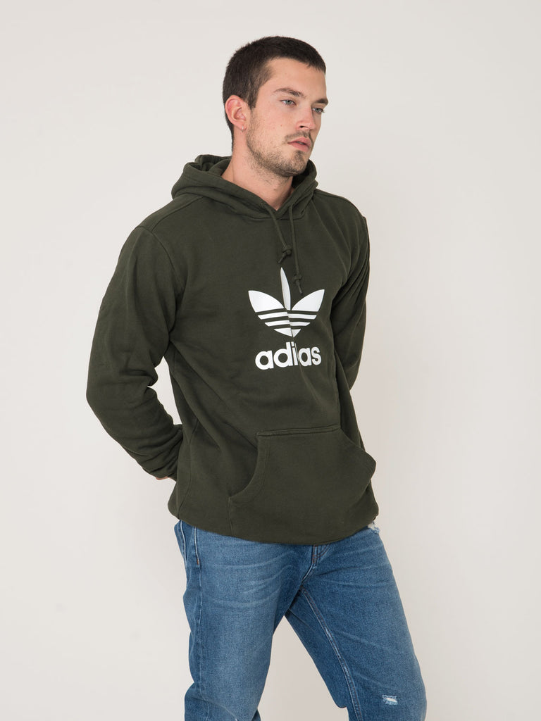 felpa verde militare adidas