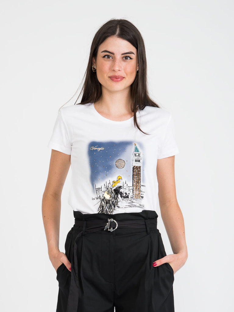 PATRIZIA PEPE - T-shirt Venezia bianca | STIMM