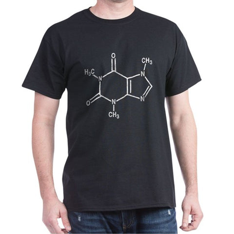 t-shirt with coffee molecular structure 