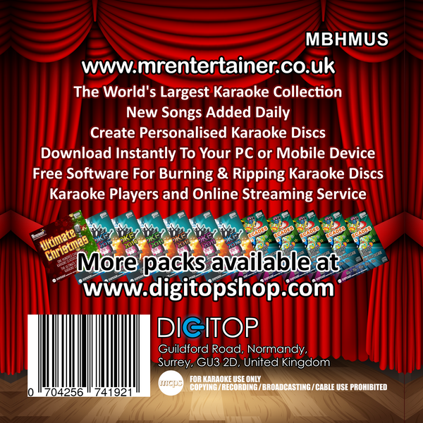 Mr Entertainer Big Karaoke Hits Of Musicals