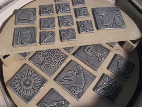 handmade tiles gray glaze