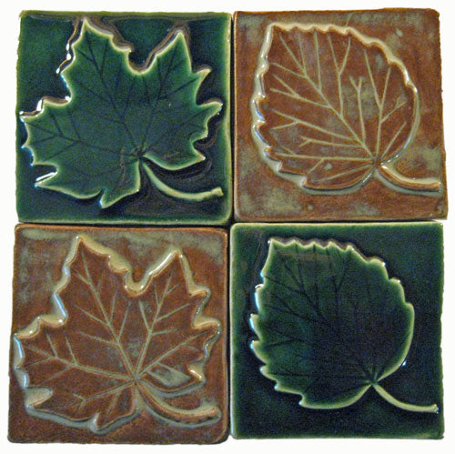 Leaf Handmade Ceramic Tiles