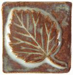 Aspen Leaf Handmade Tile