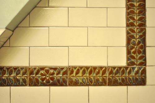 Bathroom Subways Tile with Hand-Made Tile Borders