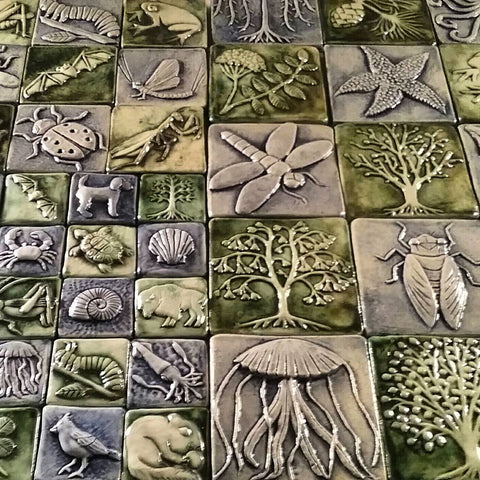 handmade tiles for the bay arts holiday open house in bay village ohio