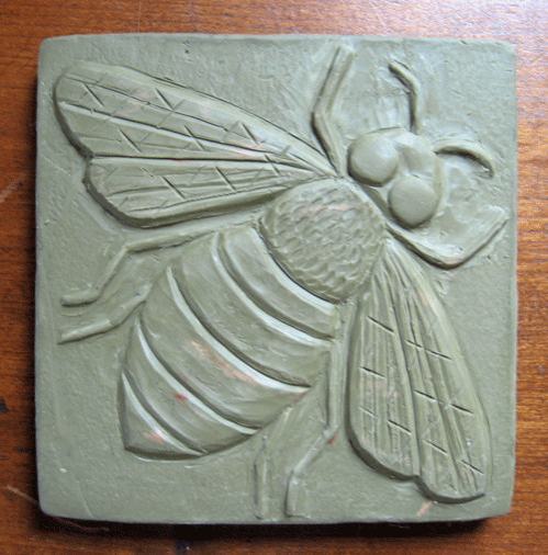 Ceramic Bee Handmade Tile