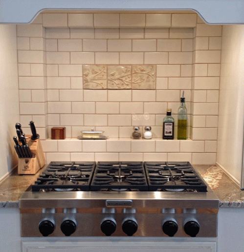 Ceramic Handmade Tile Kitchen Installation 1