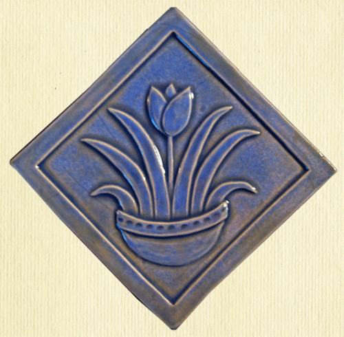 Ceramic Tulip Handmade Tile