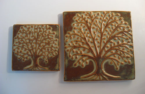 Elm Tree Ceramic Handmade Tile