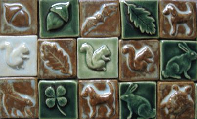 Holiday Ceramic Handmade Tiles