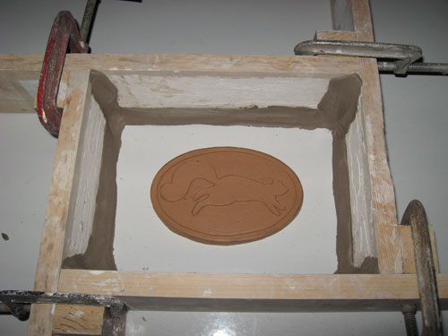 Handmade Tile Prepare a Plaster Mold