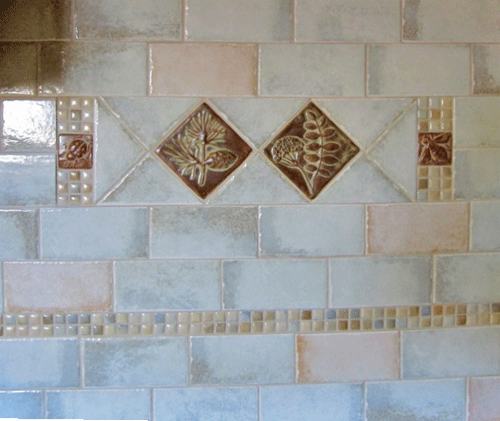 Handmade Tile Kitchen Back-splash Detail 2