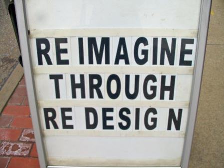 re-imagine through re design