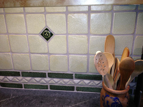 Handmade Kitchen Tile Back-splash 1