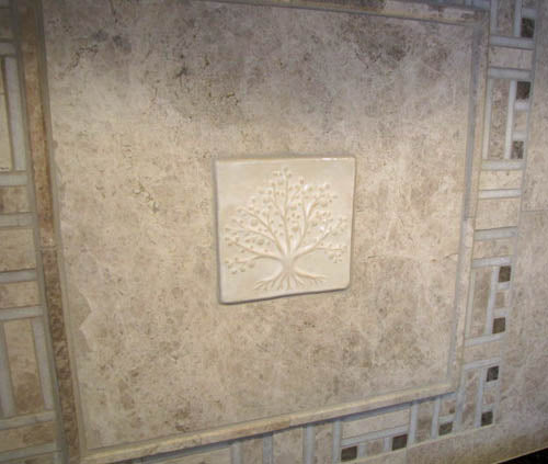 Tree of Life Handmade Tile Kitchen Back-splash 4