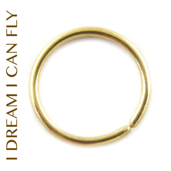 22k Gold Seamless Nose Ring / Hoop 