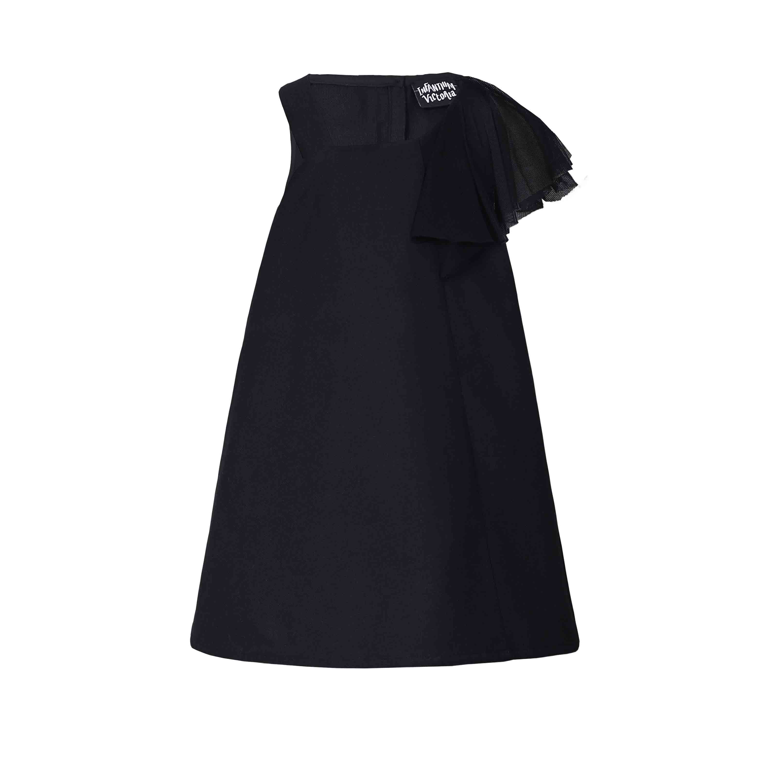 Black Dress for Girls | 100% Cotton Sustainable Vegan