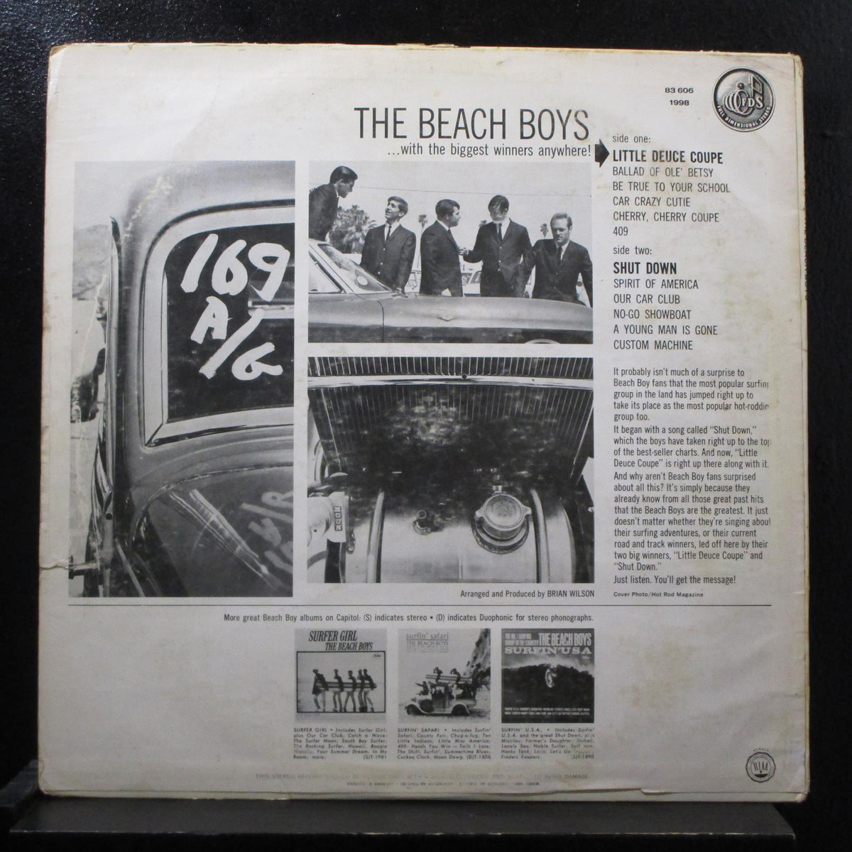 The Beach Boys Little Deuce Coupe Lp Vg Stk83606 Germany 1963 Keep Shuga Records