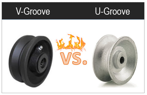 Difference of V-groove Wheels to U-Groove Wheels