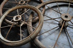 vintage wheel for DIY home furniture project - caster wheels 
