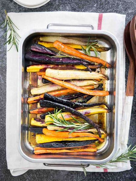 Caramelised Carrots with CBD Chimichurri